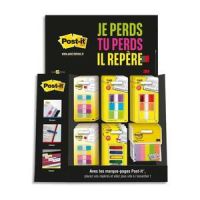Logo Post-it pr�sentoir de marque-pages pour �tag�res ou comptoir 671846