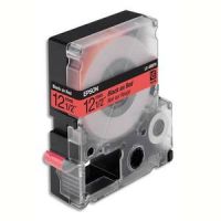 Logo Epson ruban pour labelworks- lk-4rbp couleur pastel noir/rouge 12mmx9m c53s654007 535978