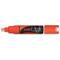 Logo Uniball marqueur craie chalkmarker, pointe biseaute large, pour les tableaux noirs, menus, orange f 603082