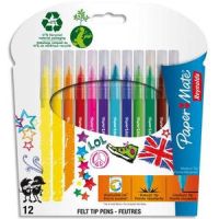 Logo Papermate by reynolds pochette 12 feutres de coloriage colors for teens. pointe moyenne. coloris ass 237181