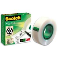 Logo Scotch ruban adhsif magic invisible 19mm x 15m, sur dvidoir plastique 810 395520