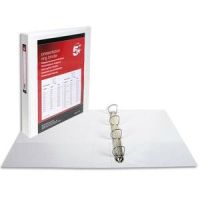 Logo 5 etoiles classeur personnalisable 3 faces, 4 anneaux 40 mm en d. en polypropylne blanc. 962170