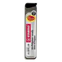 Logo Stabilo etui distributeur avec bec verseur de 24 mines 0,5 mm hb 404355