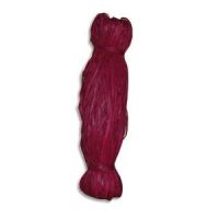 Logo Pw international bobine de 50g de raphia v�g�tal coloris bordeaux, longueur non standardis�e de 1 �  104552