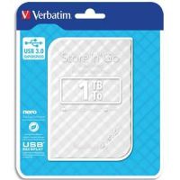 Logo Verbatim disque dur 2,5 usb 3.0 store'n'go style 1to blanc 53206 706208