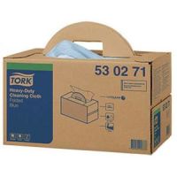 Logo Tork bote distributrice de 200 chiffons non tiss premium 530 bleu - format : 42,8 x 35,5 cm 701267