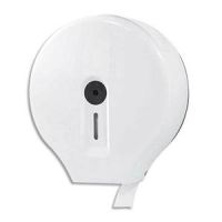 Logo Hygiene distributeur mini jumbo de papier toilette en rouleaux en abs - dim. l26 x h25 x p12 cm blan 701426