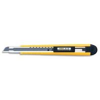 Logo Olfa cutter ambidextre a-5 jaune noir, verrouillage automatique, lame scable - largeur de la lame 9 mm 384696