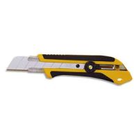 Logo Olfa cutter xh-1 jaune noir, manche en caoutchouc, blocage par molette, lame secable - largeur lame 25 mm 384697