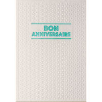 Logo Papette carte de voeux sparkle2 bon anniversaire, carte relief 430g deux faces + env kraft. 115 x 16 385712