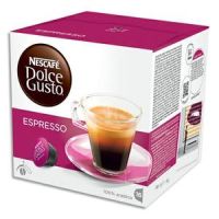 Logo Dolce gusto bote de 16 capsules espresso de pur arabica moulu 96g 386435