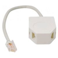 Logo Adaptateur rj45 mle / 2 rj45 femelle 2 tlphones 3507-2l