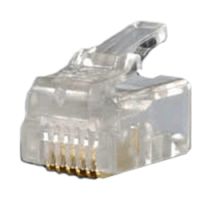 Logo Sachet de 10 connecteurs rj11 6/6 pour c�ble rond crj66