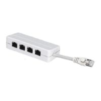 Logo Adaptateur rj45 mle / 4 rj45 femelle full pin 3507-4f