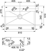 Logo Evier planario - pox 210-86 inox