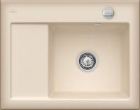 Logo Villeroy & boch - subway compact - evier � encastrer villeroy & boch 1 bac, 1 �gouttoir coloris cappuccino ev3313 02 i2