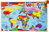 Logo Puzzle en cadre  mappemonde 1148