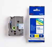 Logo Ruban 18mm bleu/blanc brother pour ptouch 200/550/1200 cdt 5 693040