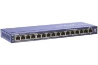 Logo Switch 10/100 netgear non manageable 16 ports dont 8poe 255536
