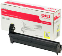 Logo Tambour jaune oki 20000 pages pour c8600/8800 683716
