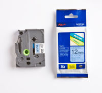 Logo Ruban 12mm lamine noir-bleu brother pour ptouch  cdt 5 380017