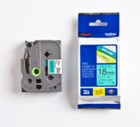Logo Ruban 18mm noir/vert brother pour ptouch 200/550/1200 cdt 5 693043