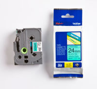Logo Ruban 24mm noir/vert brother pour ptouch 200/550/1200 cdt 5 693050