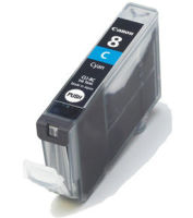 Logo Encre cyan canon cli-8c pour ip4200/5200/6600/mp500/80 189024