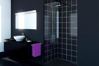 Logo Luisina - easy black - paroi de douche fixe easy black 1200 mm sp307
