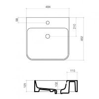 Logo Luisina - cramique - slim - vasque  poser slim en cramique - 484 x
