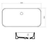 Logo Luisina - cramique - slim - vasque  poser slim en cramique - 804 x