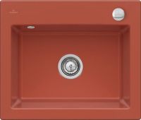 Logo Villeroy & boch - subway s - cuve � encastrer villeroy & boch 1 bac coloris coral ev3309 02 51