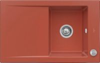 Logo Villeroy & boch - timeline - evier � encastrer villeroy & boch 1 bac, 1 �gouttoir coloris coral ev6791 02 51