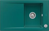 Logo Villeroy & boch - timeline - evier � encastrer villeroy & boch 1 bac, 1 �gouttoir coloris emerald ev6791 02 50