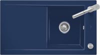 Logo Villeroy & boch - timeline - evier � encastrer villeroy & boch 1 bac, 1 �gouttoir coloris midnight ev3307 02 26