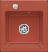 Logo Villeroy & boch - subway - cuve � encastrer villeroy & boch 1 bac coloris coral ev6781 02 51