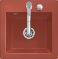 Logo Villeroy & boch - subway s - cuve � encastrer villeroy & boch 1 bac coloris coral ev3315 02 51