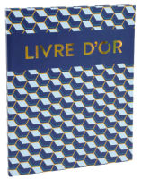 Logo Exacompta livre d'or copper time, 270 x 220 mm, or/bleu 8702148