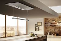 Logo Elica - empty sky - hotte de plafond elica empty sky 120 cm coloris inox et verre prf0120973