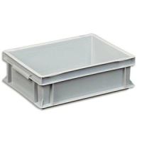 Logo Viso boite de rangement euronorm en polypropylne gris l30xh12xp40cm 190302