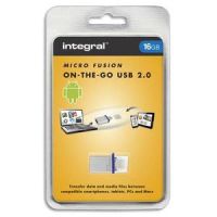 Logo Integral cl� usb2.0/micro usb otg micro fusion 16go 606814
