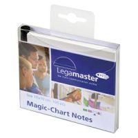 Logo Legamaster paquet de 100 notes magic chart blanc, lectrostatiques, format : 10 x 10 cm + 1 marqueur 385830