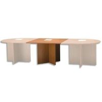 Logo Mt international module rectangulaire pour table de r�union merisier impact - dim : l108 x h 73 x p120 cm 053836