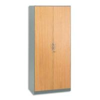 Logo Simmob armoire haute alu/htre l180 cm gamme alu hetre budget 099488