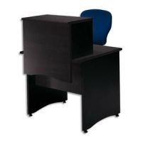 Logo Mt international banque d'accueil mt3 confort pour bureau l.80 cm - dim : l65 x h51 x p40 cm noir fr 402905