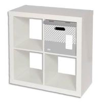 Logo Elba lot de 2 cubes de rangement ouverture sur le dessus. dimension 32x32x37,5 cm. coloris gris 156123
