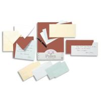 Logo Clairefontaine paquet de 20 enveloppes 120g pollen 11,4x16,2cm (c6). coloris bleu lavande 731470