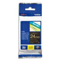 Logo Brother ruban pour tiqueteuse - lamin tze-354 24mm or/noir 352451