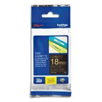 Logo Brother ruban pour tiqueteuse lamin 18mm or/noir tze-344 352362