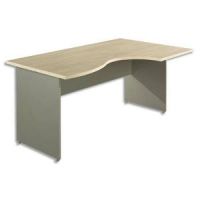 Logo Simmob bureau retour  droite rable l160 x p80 cm + paire de pied budget 378851